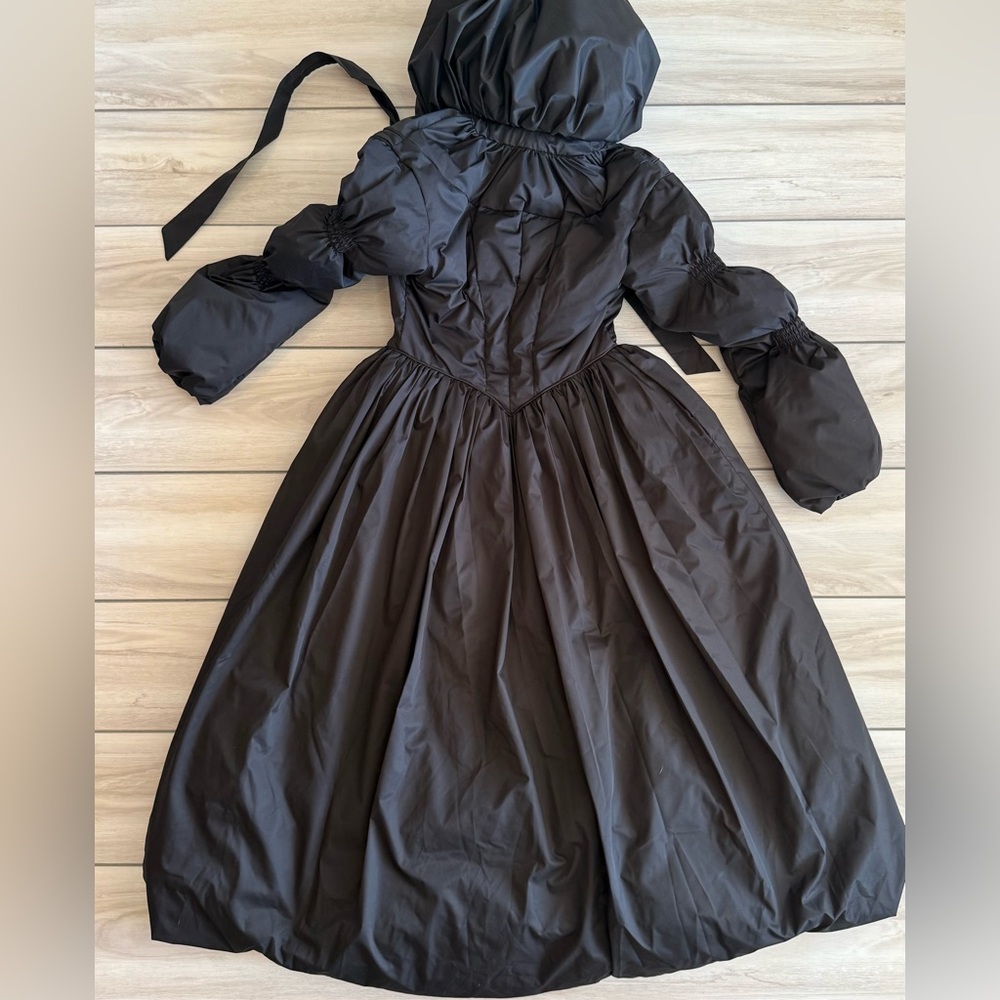 Lace Made Black&White Warrior Down Coat Black Small NWT - Picture 8 of 12